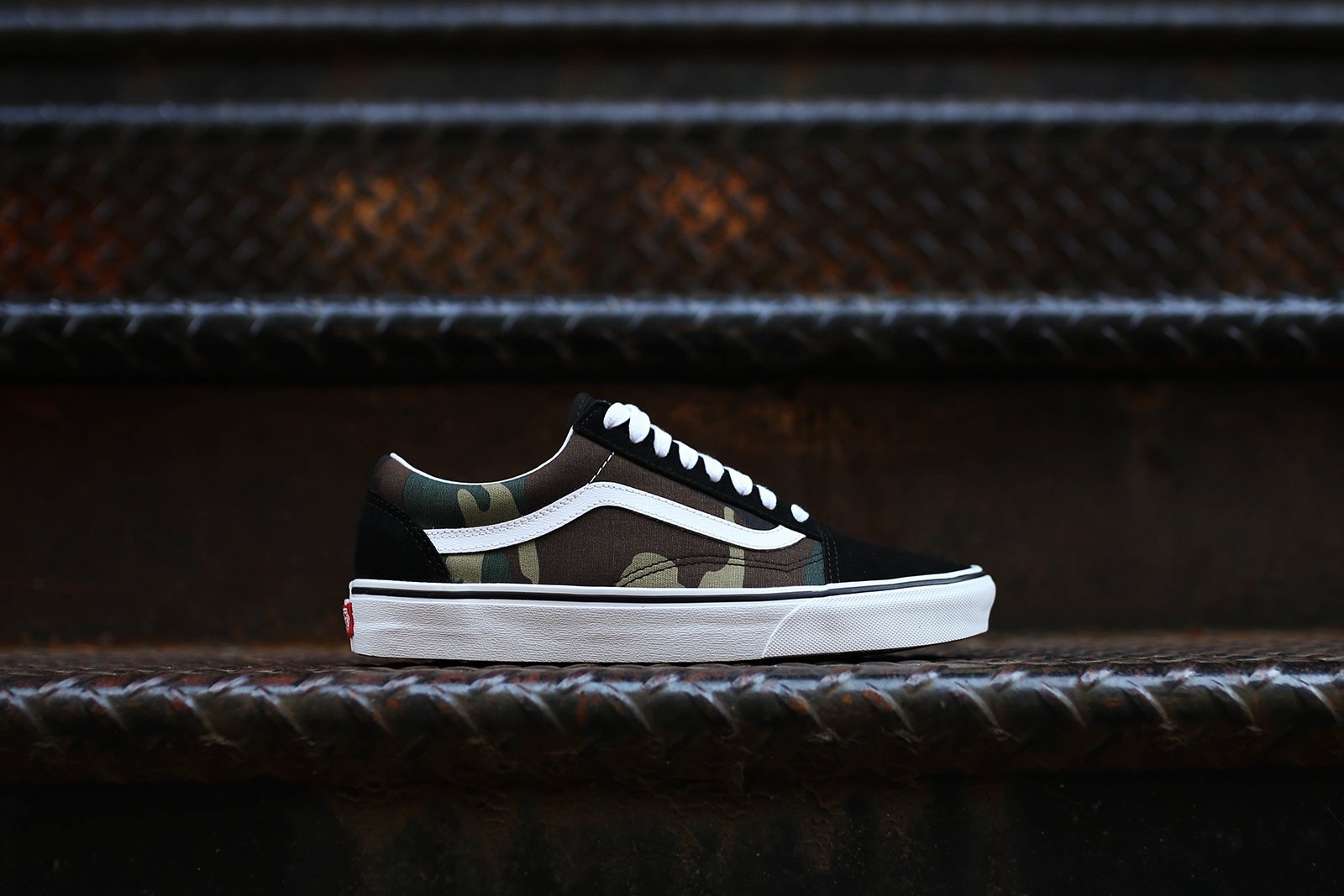 Vans woodland camo old skool shoes Clearance